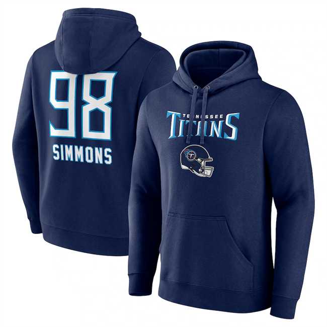 Men's Tennessee Titans #98 Jeffery Simmons Navy Team Wordmark Name & Number Pullover Hoodie,We sell and wholesale Men's Tennessee Titans #98 Jeffery Simmons Navy Team Wordmark Name & Number Pullover Hoodie on line form chian!